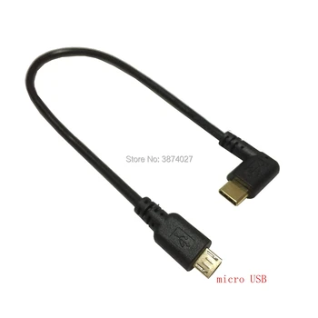 Aukštos kokybės aukso padengtą kištukas 20cm USB-C USB3.1 Tipas-c Male Micro USB 2.0 MINI 5 pin 5pin Vyras duomenų Sinchronizavimo Maitinimo šaltinis