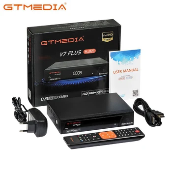 Gtmedia V7 Plius Palydovinis Imtuvas su USB WIFI DVB-S2, DVB-T2 Combo Receptorių Paramos H. 265 PowerVu Biss Freesat TV BOX Dekoderis